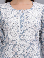 Load image into Gallery viewer, Seva Chikan Hand Embroidered Mal Mal Lucknowi Chikankari Kurta