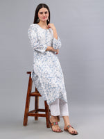 Load image into Gallery viewer, Seva Chikan Hand Embroidered Mal Mal Lucknowi Chikankari Kurta