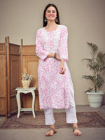 Load image into Gallery viewer, Seva Chikan Hand Embroidered Mal Mal Lucknowi Chikankari Kurta