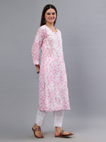 Load image into Gallery viewer, Seva Chikan Hand Embroidered Mal Mal Lucknowi Chikankari Kurta