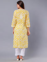 Load image into Gallery viewer, Seva Chikan Hand Embroidered Mal Mal Lucknowi Chikankari Kurta