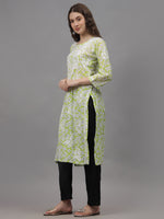 Load image into Gallery viewer, Seva Chikan Hand Embroidered Pista Green Mal-Mal Lucknowi Chikankari Kurta-SCL4583