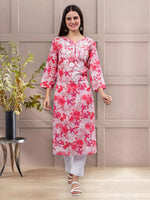 Load image into Gallery viewer, Seva Chikan Hand Embroidered Mal Mal Lucknowi Chikankari Kurta