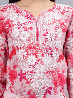 Load image into Gallery viewer, Seva Chikan Hand Embroidered Mal Mal Lucknowi Chikankari Kurta