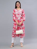 Load image into Gallery viewer, Seva Chikan Hand Embroidered Mal Mal Lucknowi Chikankari Kurta