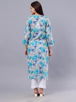 Load image into Gallery viewer, Seva Chikan Hand Embroidered Mal Mal Lucknowi Chikankari Kurta