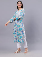 Load image into Gallery viewer, Seva Chikan Hand Embroidered Mal Mal Lucknowi Chikankari Kurta