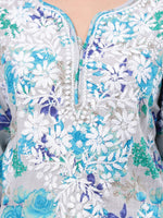 Load image into Gallery viewer, Seva Chikan Hand Embroidered Mal Mal Lucknowi Chikankari Kurta