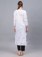 Load image into Gallery viewer, Seva Chikan Hand Embroidered Cotton Lucknowi Chikankari Kurta