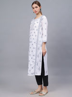Load image into Gallery viewer, Seva Chikan Hand Embroidered Cotton Lucknowi Chikankari Kurta