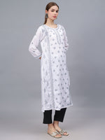 Load image into Gallery viewer, Seva Chikan Hand Embroidered Cotton Lucknowi Chikankari Kurta