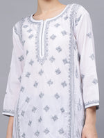 Load image into Gallery viewer, Seva Chikan Hand Embroidered Cotton Lucknowi Chikankari Kurta