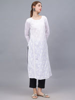 Load image into Gallery viewer, Seva Chikan Hand Embroidered Cotton Lucknowi Chikankari Kurta