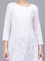 Load image into Gallery viewer, Seva Chikan Hand Embroidered Cotton Lucknowi Chikankari Kurta