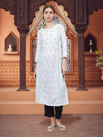 Load image into Gallery viewer, Seva Chikan Hand Embroidered Cotton Lucknowi Chikankari Kurta