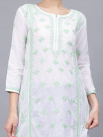 Load image into Gallery viewer, Seva Chikan Hand Embroidered Cotton Lucknowi Chikankari Kurta
