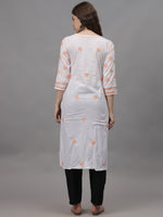 Load image into Gallery viewer, Seva Chikan Hand Embroidered Cotton Lucknowi Chikankari Kurta