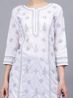 Load image into Gallery viewer, Seva Chikan Hand Embroidered Cotton Lucknowi Chikankari Kurta