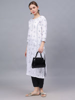 Load image into Gallery viewer, Seva Chikan Hand Embroidered Cotton Lucknowi Chikankari Kurta
