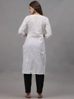 Load image into Gallery viewer, Seva Chikan Hand Embroidered Cotton Lucknowi Chikankari Kurta