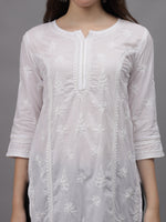 Load image into Gallery viewer, Seva Chikan Hand Embroidered Cotton Lucknowi Chikankari Kurta