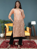 Load image into Gallery viewer, Seva Chikan Hand Embroidered Cotton Lucknowi Chikankari Kurta