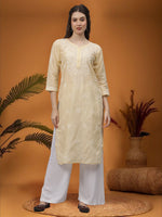 Load image into Gallery viewer, Seva Chikan Hand Embroidered Cotton Lucknowi Chikankari Kurta