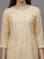 Load image into Gallery viewer, Seva Chikan Hand Embroidered Cotton Lucknowi Chikankari Kurta