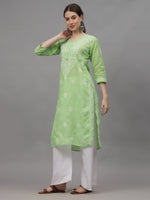Load image into Gallery viewer, Seva Chikan Hand Embroidered Cotton Lucknowi Chikankari Kurta