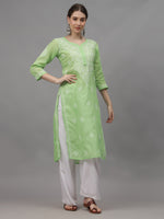 Load image into Gallery viewer, Seva Chikan Hand Embroidered Cotton Lucknowi Chikankari Kurta