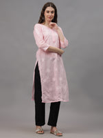 Load image into Gallery viewer, Seva Chikan Hand Embroidered Cotton Lucknowi Chikankari Kurta