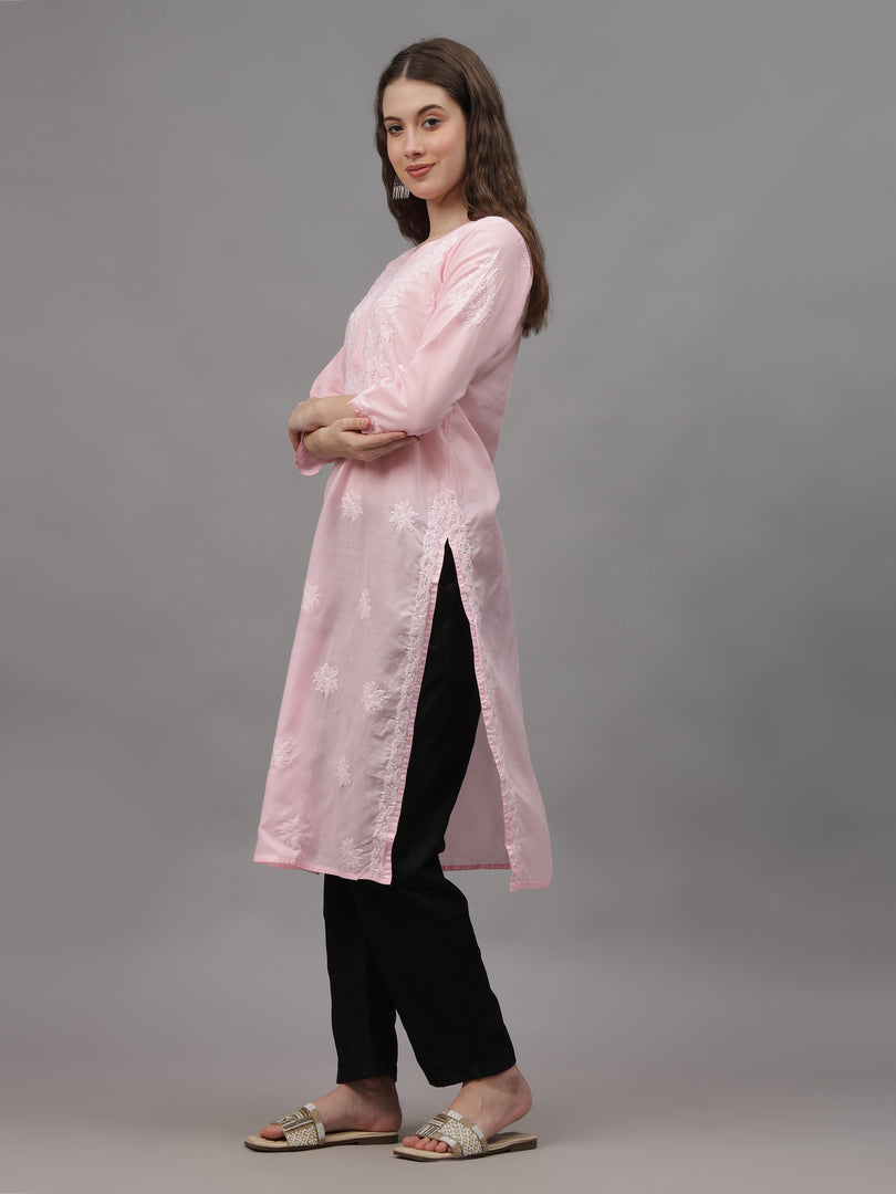 Seva Chikan Hand Embroidered Cotton Lucknowi Chikankari Kurta