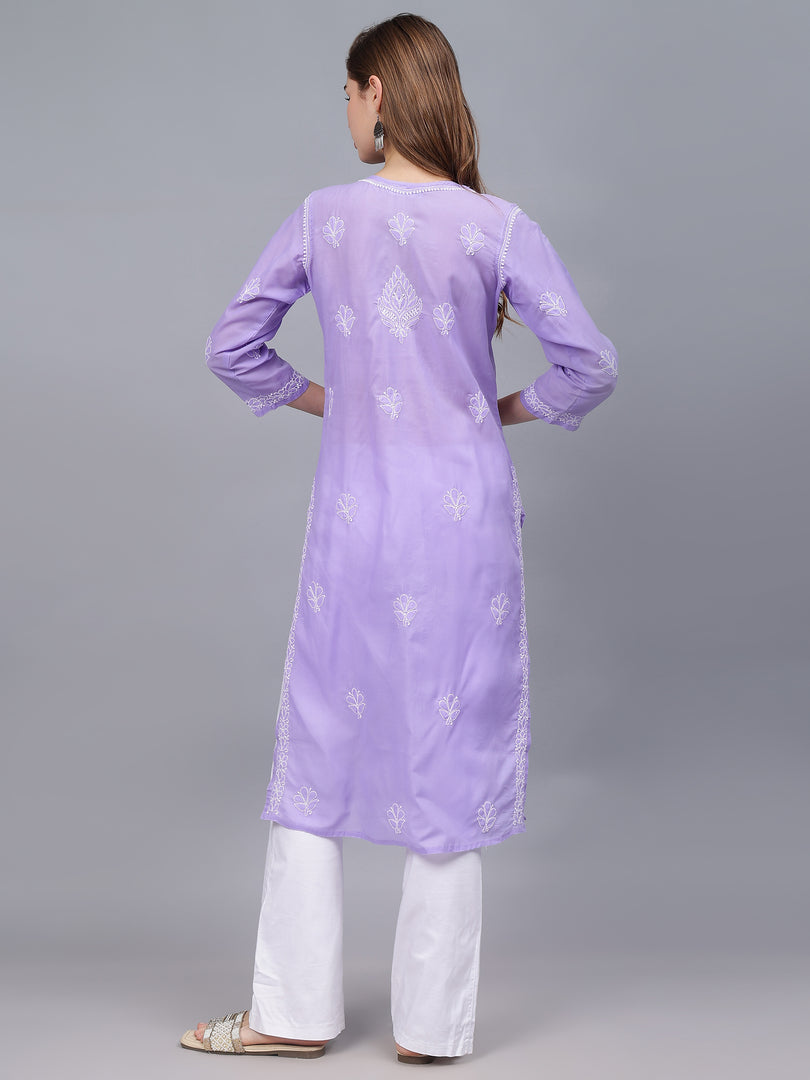 Seva Chikan Hand Embroidered Cotton Lucknowi Chikankari Kurta