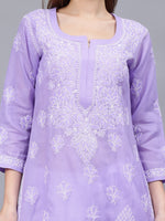 Load image into Gallery viewer, Seva Chikan Hand Embroidered Cotton Lucknowi Chikankari Kurta