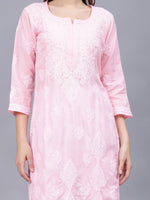 Load image into Gallery viewer, Seva Chikan Hand Embroidered Cotton Lucknowi Chikankari Kurta