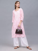 Load image into Gallery viewer, Seva Chikan Hand Embroidered Cotton Lucknowi Chikankari Kurta