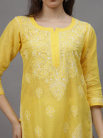 Load image into Gallery viewer, Seva Chikan Hand Embroidered Cotton Lucknowi Chikankari Kurta