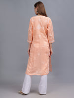 Load image into Gallery viewer, Seva Chikan Hand Embroidered Cotton Lucknowi Chikankari Kurta