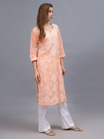 Load image into Gallery viewer, Seva Chikan Hand Embroidered Cotton Lucknowi Chikankari Kurta