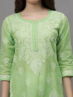 Load image into Gallery viewer, Seva Chikan Hand Embroidered Cotton Lucknowi Chikankari Kurta
