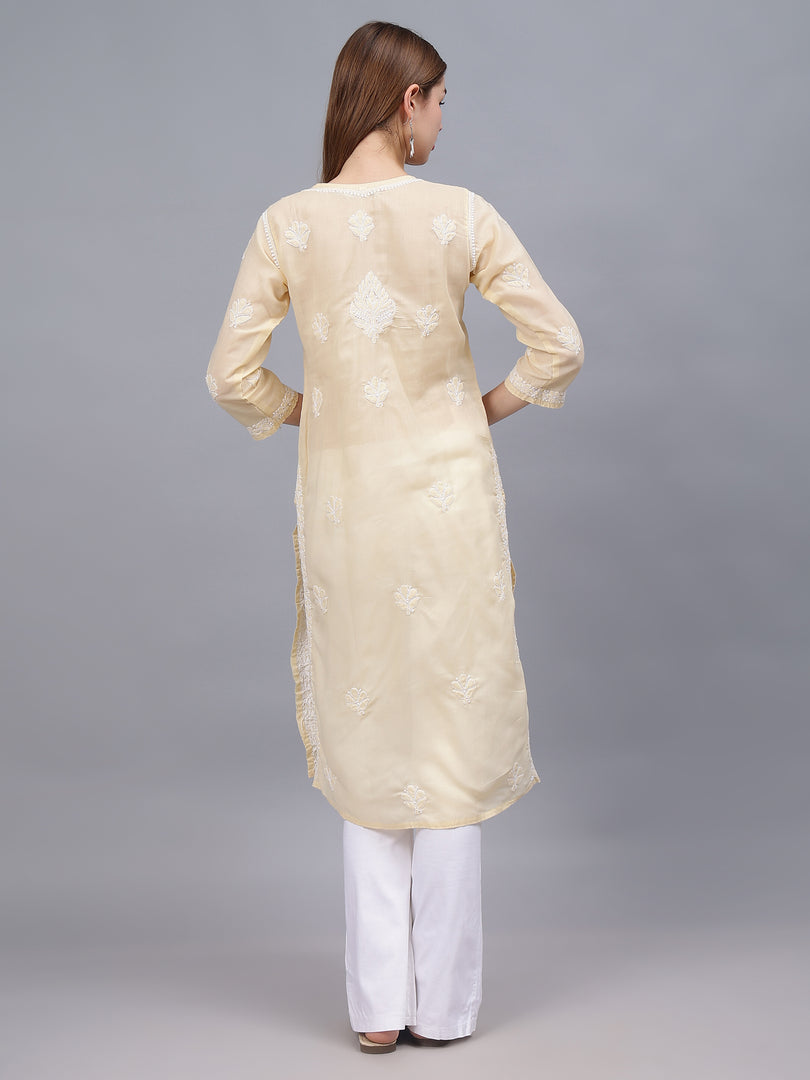 Seva Chikan Hand Embroidered Cotton Lucknowi Chikankari Kurta