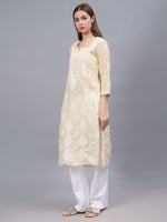Load image into Gallery viewer, Seva Chikan Hand Embroidered Cotton Lucknowi Chikankari Kurta