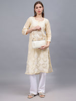 Load image into Gallery viewer, Seva Chikan Hand Embroidered Cotton Lucknowi Chikankari Kurta
