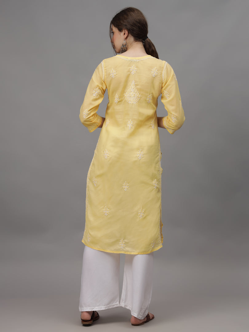 Seva Chikan Hand Embroidered Cotton Lucknowi Chikankari Kurta