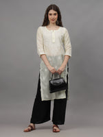 Load image into Gallery viewer, Seva Chikan Hand Embroidered Cotton Lucknowi Chikankari Kurta