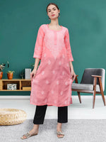 Load image into Gallery viewer, Seva Chikan Hand Embroidered Cotton Lucknowi Chikankari Kurta