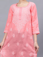 Load image into Gallery viewer, Seva Chikan Hand Embroidered Cotton Lucknowi Chikankari Kurta