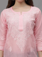 Load image into Gallery viewer, Seva Chikan Hand Embroidered Cotton Lucknowi Chikankari Kurta