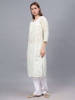 Load image into Gallery viewer, Seva Chikan Hand Embroidered Cotton Lucknowi Chikankari Kurta