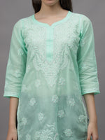 Load image into Gallery viewer, Seva Chikan Hand Embroidered Cotton Lucknowi Chikankari Kurta